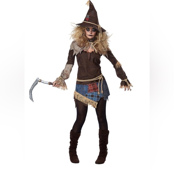 Womens Creepy Scarecrow Costume - Picture 1 of 8